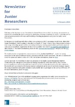 Gu newsletter for junior researchers februar 2021